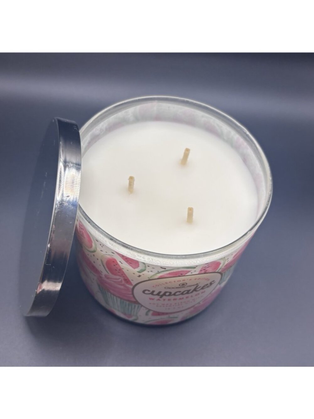 Goose Creek Watermelon Cupcakes 3 Wick Candle 14.5 oz Fruity Gourmand Bakery - Picture 13 of 16